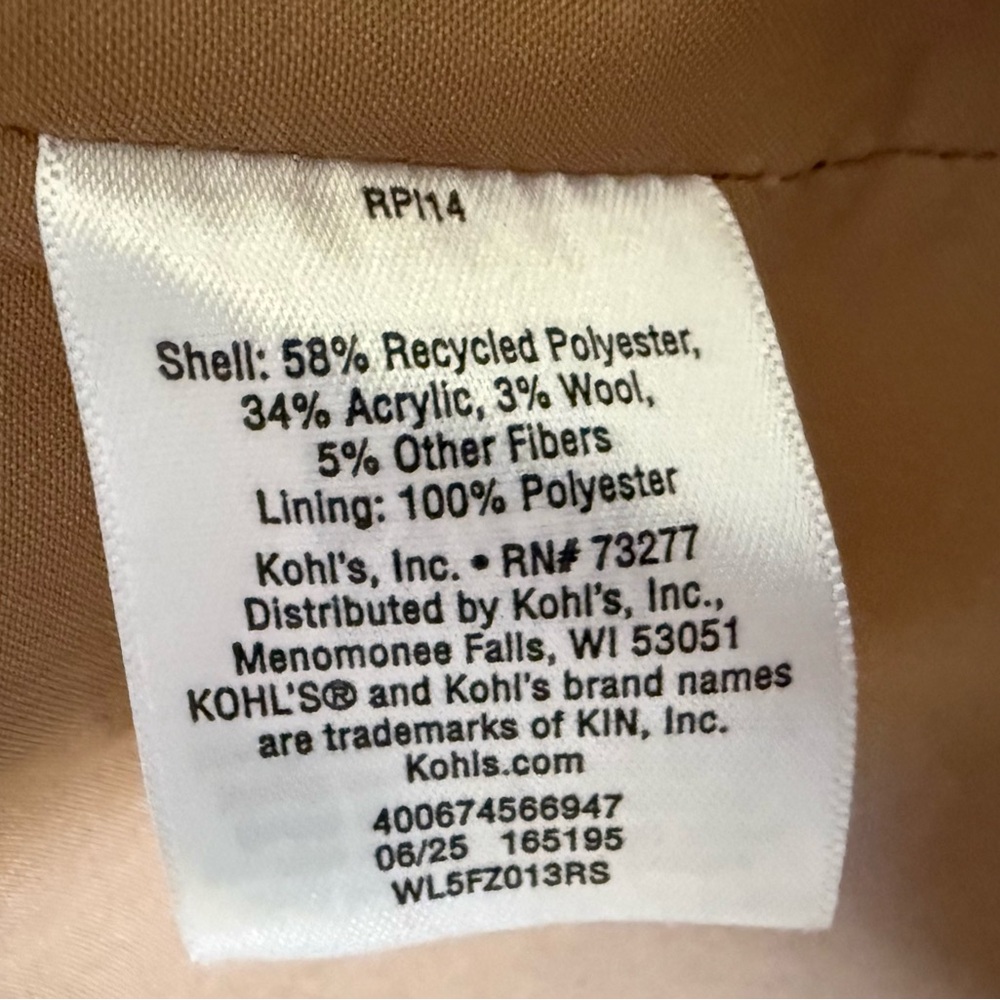 LC Lauren Conrad Double-Breasted Pea Coat size Medium - Picture 8 of 12
